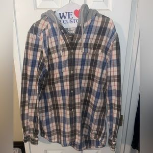 Quiksilver Hooded Flannel (Large)
